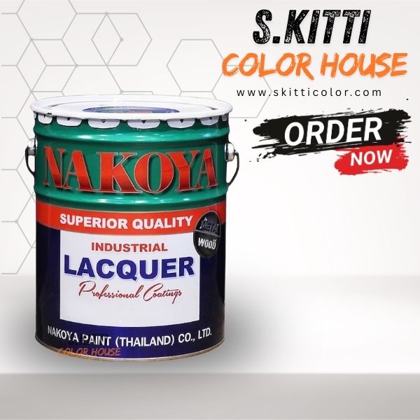 Nakoya Industrial Lacquer 901 Gloss White สีพ่นเงา นาโกย่า 901 สีขาว ถังใหญ่ - Image 2