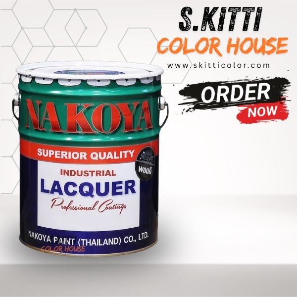 Nakoya Industrial Lacquer 914 Matt Black สีพ่นด้าน นาโกย่า 914 สีดำด้าน ถังใหญ่ - Image 2