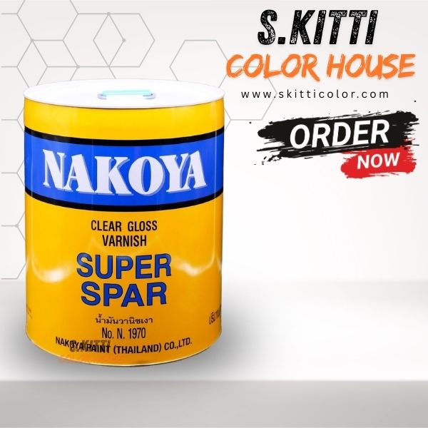 Nakoya Superspar Clear Gloss Varnish N 1970 วานิชเงา นาโกย่า N1970 ถังใหญ่ - Image 2