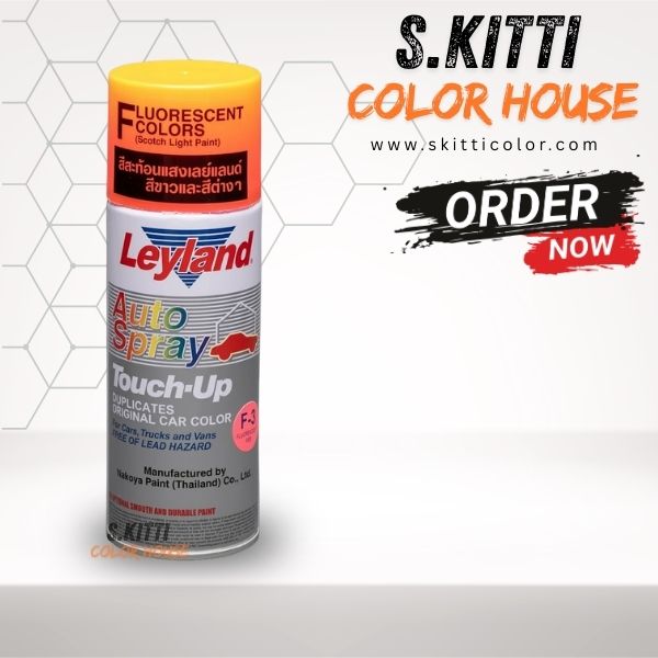 สีสเปรย์สะท้อนแสง เลย์แลนด์ Leyland Fluorescent Spray Paint 4 โหล (48กระป๋อง) - Image 2
